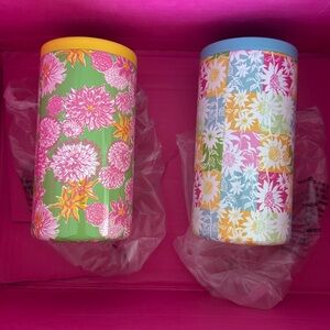 NWT Lilly Pulitzer insulated slim can tumblers